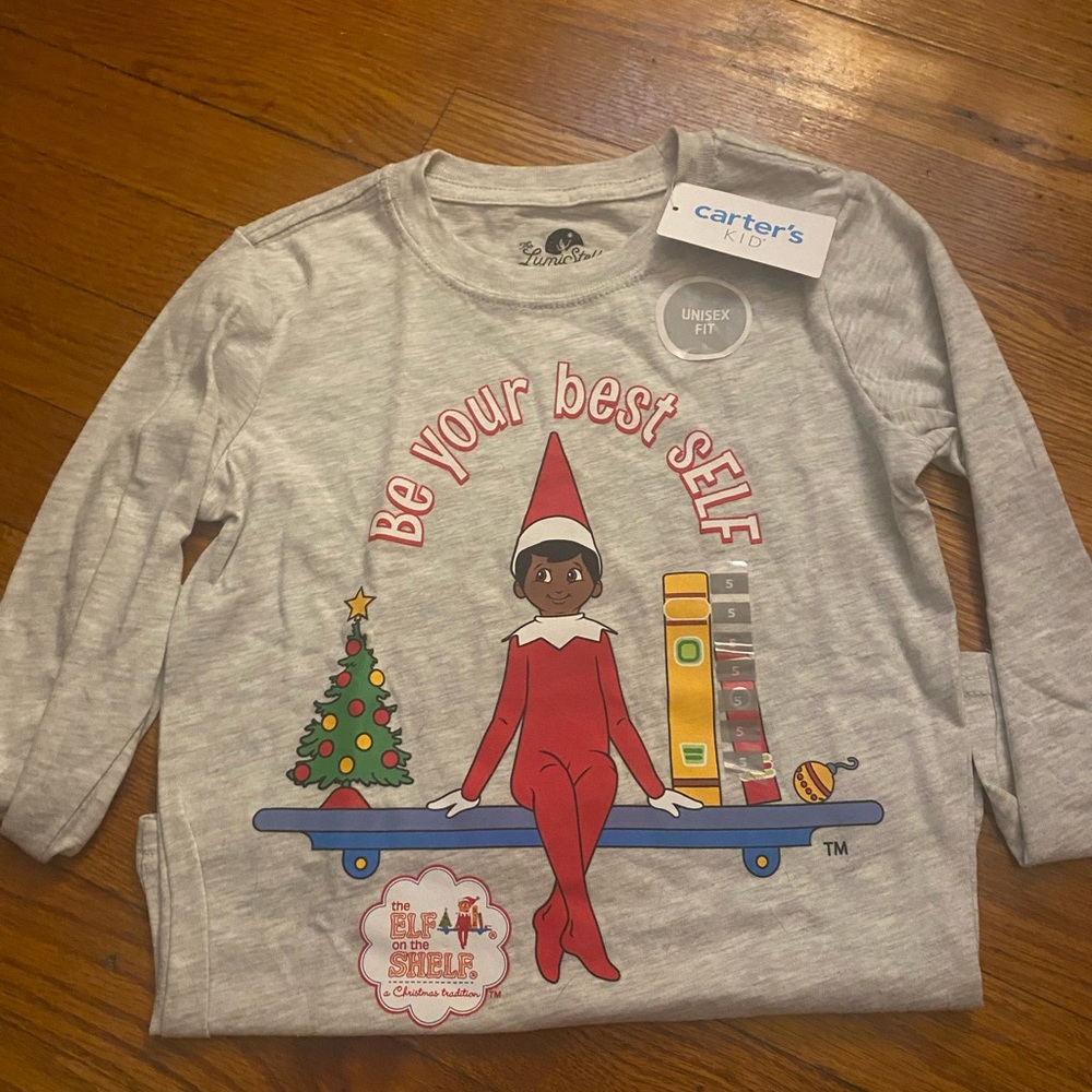 Carter’s Kids “Elf on a Shelf” long sleeve kids 5